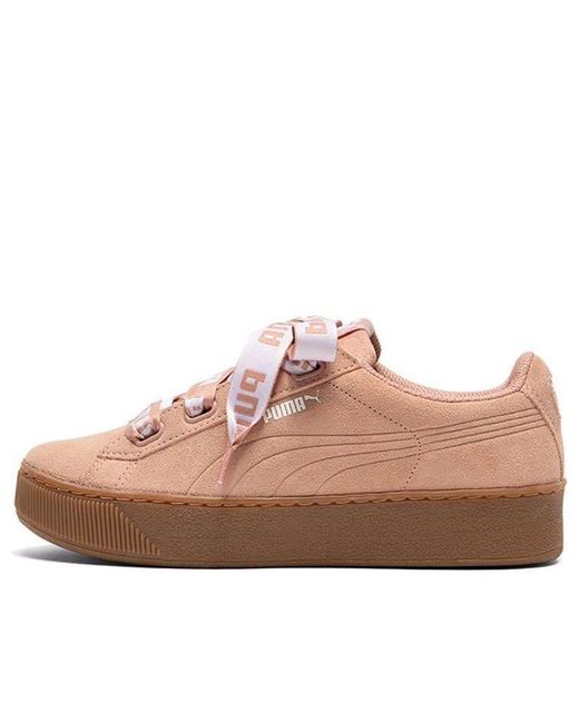 PUMA Pink (Wmns) Vikky Platform Ribbon