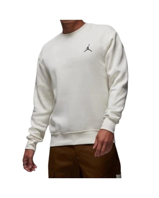 Nike White Flight Mvp Graphic Fleece Crew-Neck Sweatshirt for men