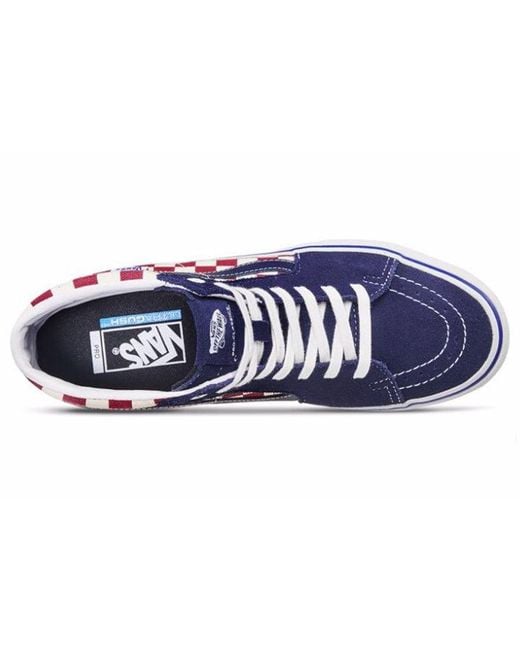 Vans Blue Sk8-Hi Pro 'Checkerboard for men