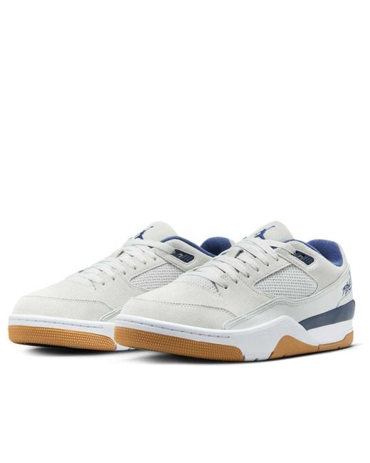 Nike White Jordan Flight Court Shoes for men