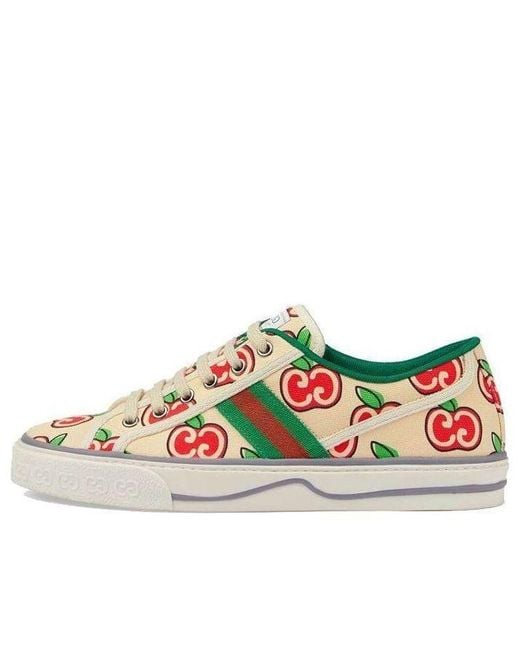 Gucci Red (Wmns) Tennis 1977 'Gg Apple Print'