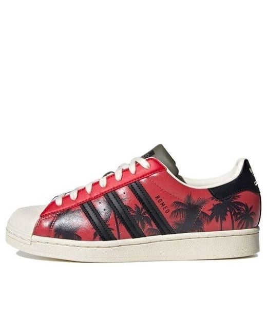 Adidas Red Originals Superstar Shoes for men