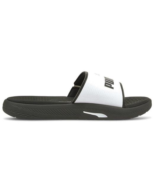 PUMA Black Softride Slide for men