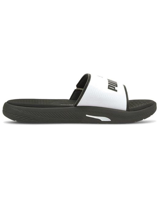 PUMA Black Softride Slide for men