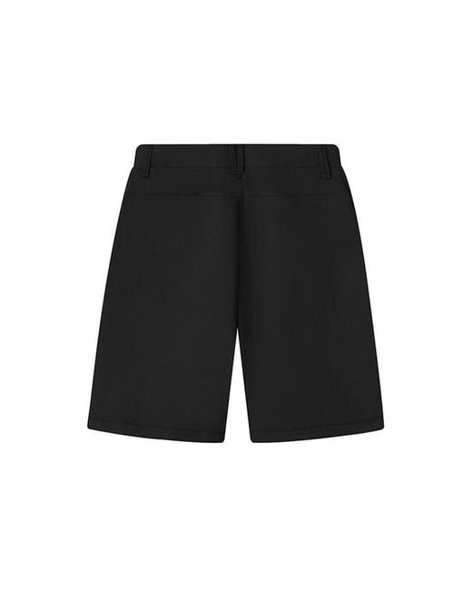Fila Black Loose Breathable Casual Woven Shorts for men