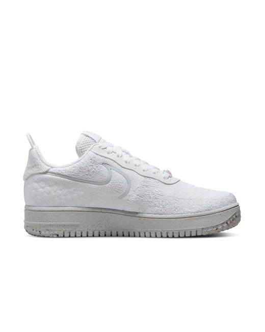 Nike White Air Force 1 Crater Flyknit Next Nature 'Triple' for men