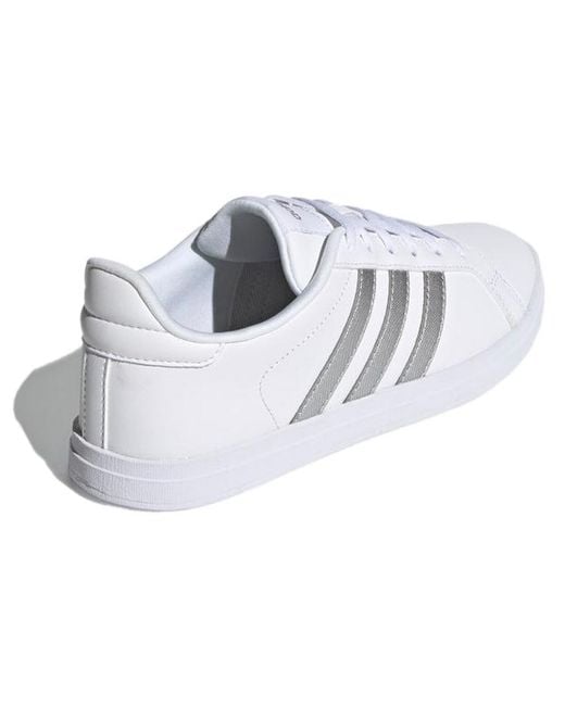 Adidas White (Wmns) Courtpoint Metallic'