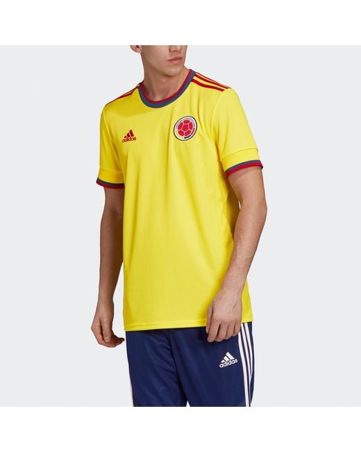 Adidas Yellow Fcf H Jsy National Team Home Fan Edition Soccer/Football Sports Short Sleeve Jersey for men