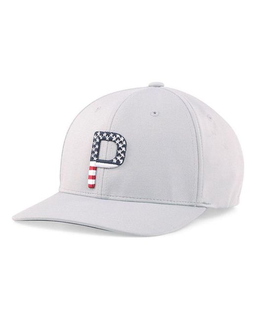 PUMA White Pars & Stripes P Classic Hat for men