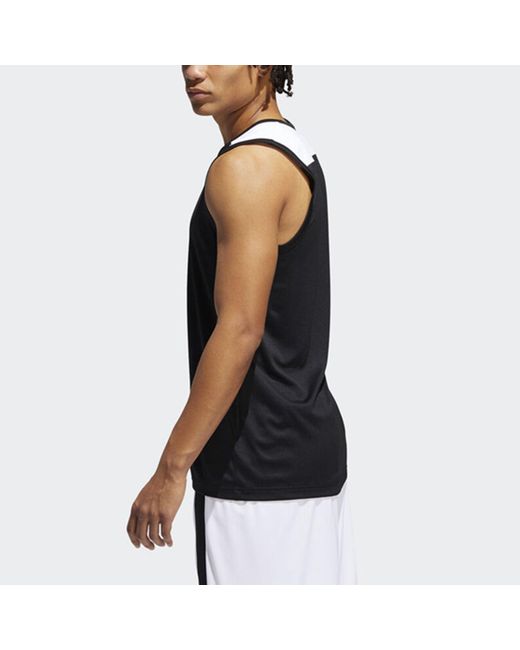 Adidas Black C365 Jrsy Basketball Training Sports Quick Dry Breathable Vest for men