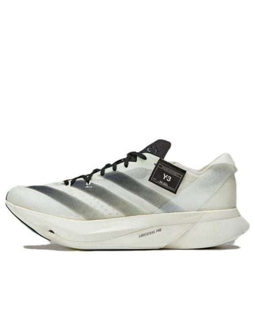Adidas White X Y-3 Adios Pro 3 'Off Core' for men