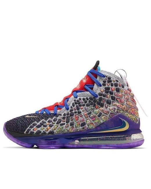 Nike Blue Lebron 17 Ep 'What The' for men