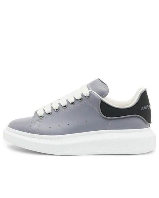 McQueen Blue Oversized Sneaker 'Gun' for men