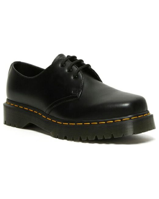 Martens 1461 Bex Squared Toe Leather Oxford Shoes in Black