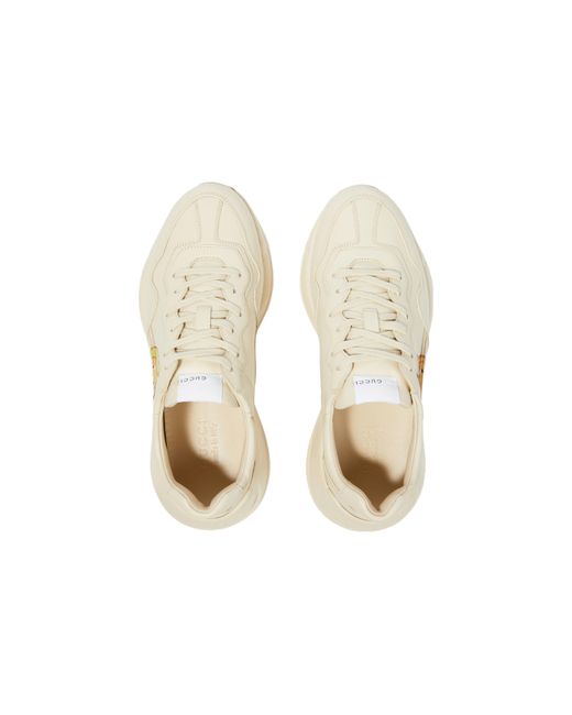 Gucci Blue (Wmns) Kawaii Rhyton Leather Sneakers 'Cream'
