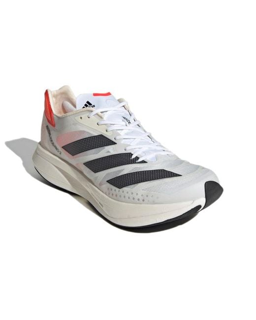 Adidas White Adizero Adios Pro 2 'Solar' for men