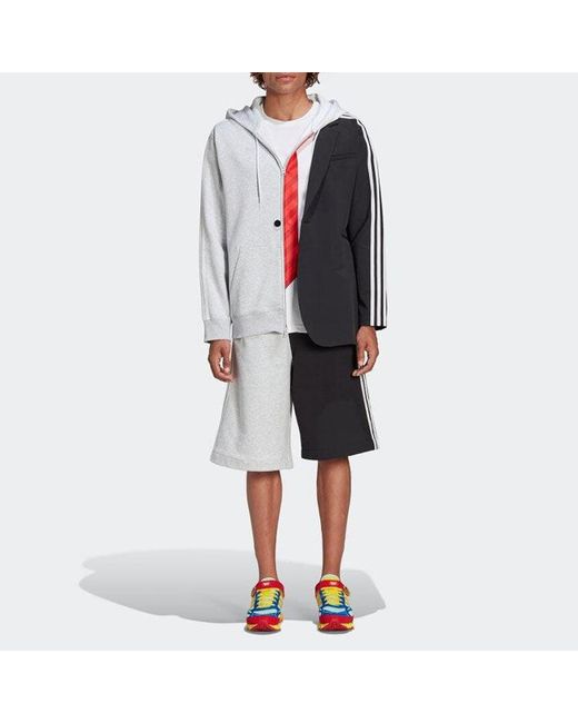 Adidas Black Originals Originals X Kerwin Frost Crossover Fw22 Splicing Elastic Waistband Straight Shorts for men