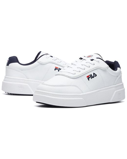 Fila White Platform Sneakers for men