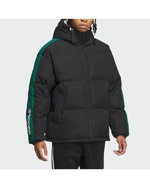 Adidas Black Originals Reversible Down Jacket for men