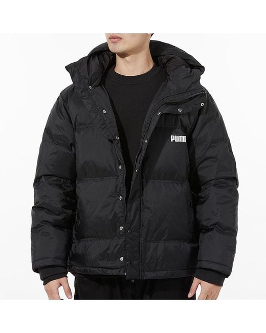 PUMA Blue Logo Puffer Jacket for men