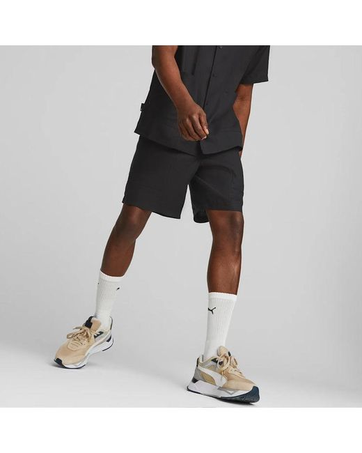 PUMA Black Downtown Shorts for men
