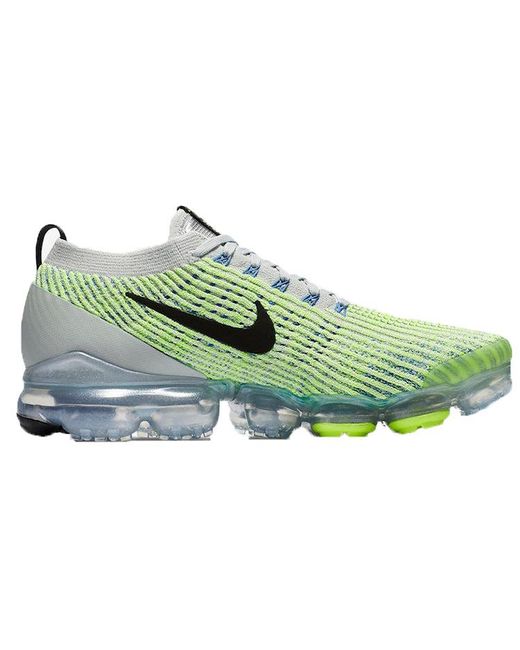 Nike Green Air Vapormax Flyknit 3 'Barely Volt' for men