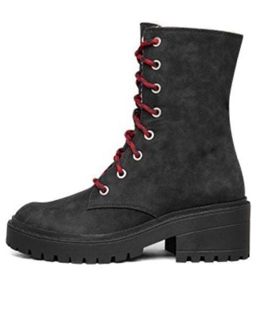 Skechers Black (Wmns) Modern Comfort Winter High-Top Martin Boots