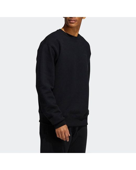 Adidas Black Originals X Fei Dong Pw Bas Crew Sports Ribbed Round Neck Pullover
