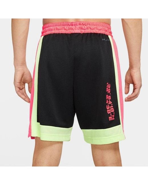 Nike Red Ss20 Basketball Colorblock Sports Shorts for men