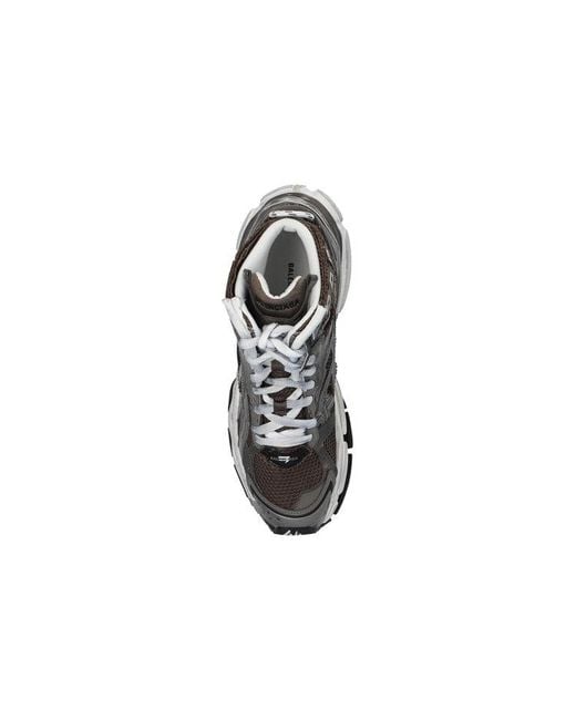 Balenciaga Black Runner High Top Sneakers Nylon Suede-Like Fabric' for men