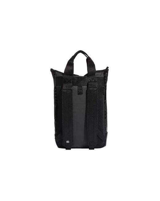adidas Originals Roll-Top Backpack in Black for Men | Lyst UK