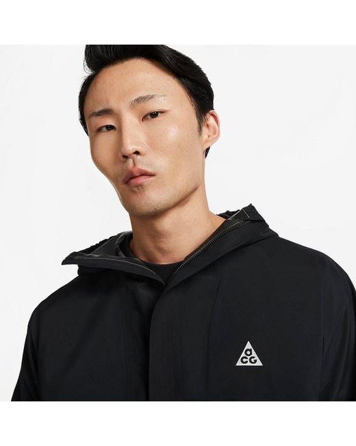 Nike Black Acg Cascade Rain Jacket for men