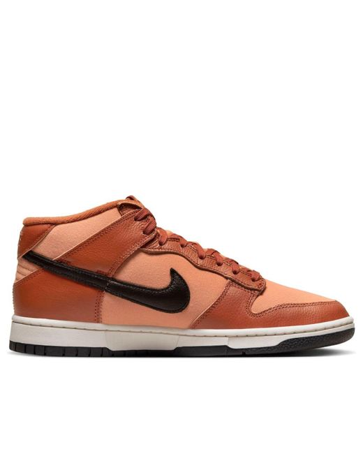 Nike Brown Dunk Mid 'Amber' for men