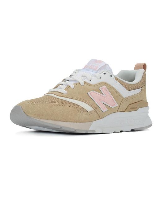 New Balance White 997 Shoes for men