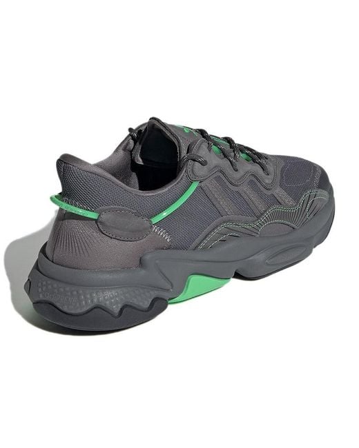 Adidas Blue Originals Ozweego Casual Shoes 'Charcoal' for men