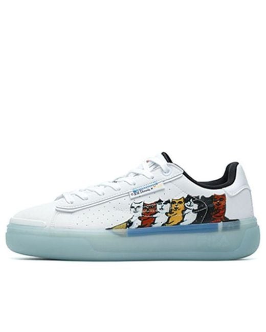 Fila Blue Fashion Court Low-Top Sneakers for men