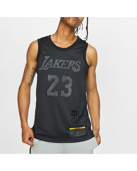 Nike Black Connected Jersey Nba Lakers Lebron James Mvp for men
