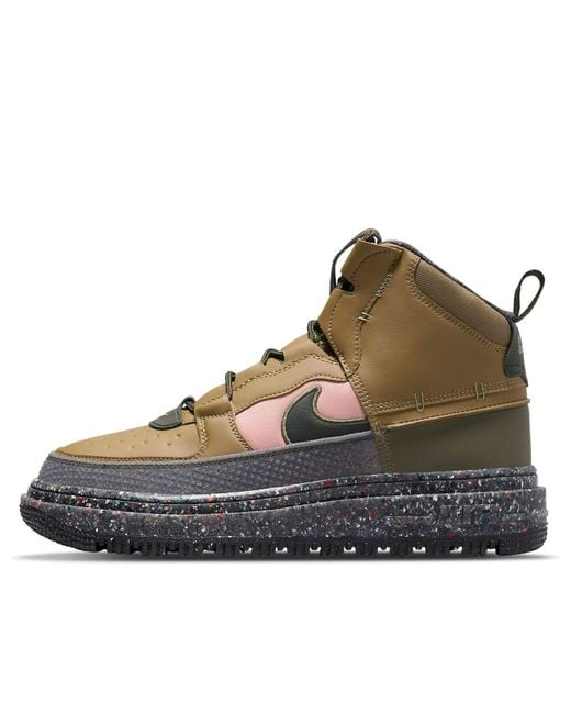 Nike Brown Air Force 1 Boot Nn Kelp Crater' for men