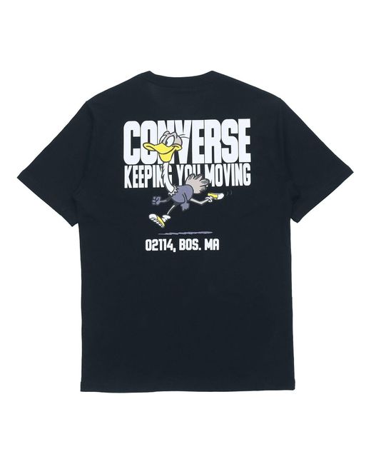 Converse Black Keep Moving Short Sleeve T-shirt for men