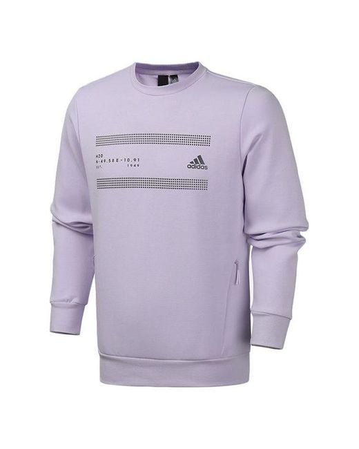 Adidas Purple O1 Gfx Swt Lin Sports Stylish for men
