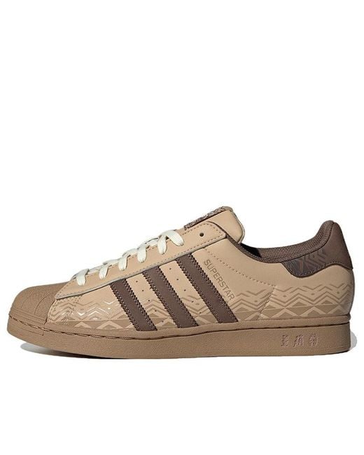 adidas Originals Superstar Shoes in Brown for Men | Lyst