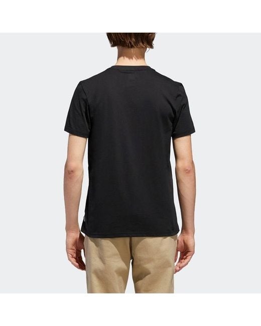 Adidas Black Originals Solid Shmoo T Sports Short Sleeve for men