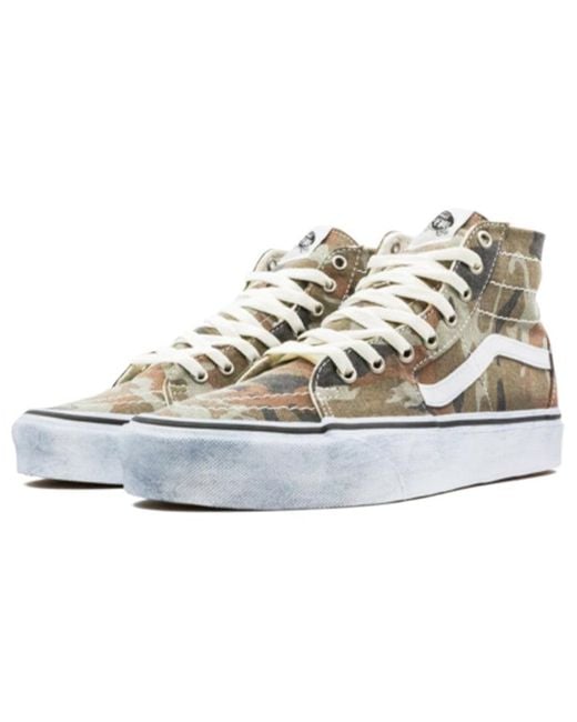 Vans Green Sk8-Hi Tapered 'Washed Camo' for men