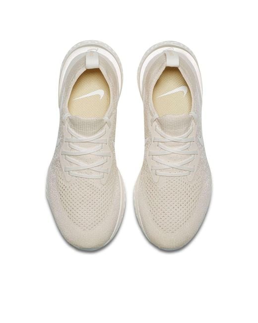 Nike White (Wmns) Epic React Flyknit 'Light Cream'