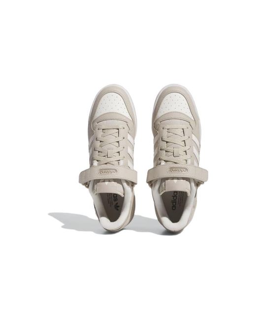 Adidas White Forum Low Shoes for men