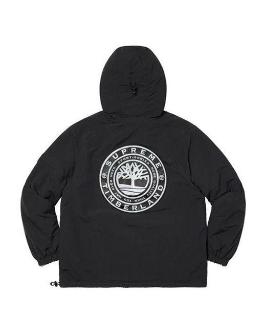 Supreme Black X Timberland Reversible Ripstop Jacket for men