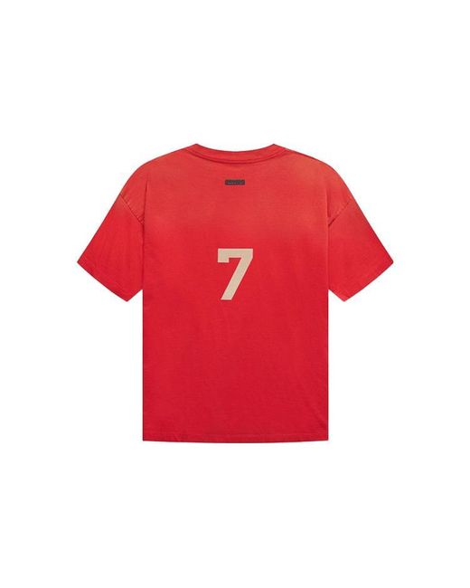 Fear Of God Red 7 Tee for men