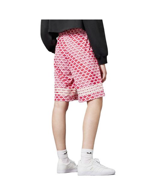 Adidas Red (Wmns) Adicolor 70S Bb Monogram Shorts