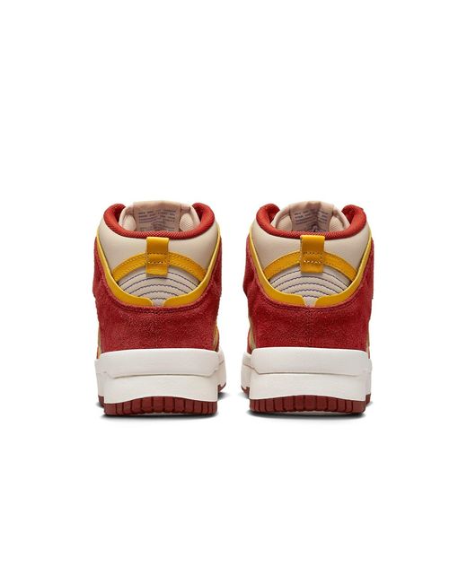 Nike Red Dunk High Up Shoes