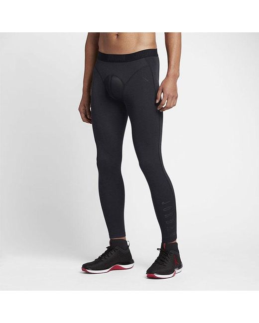 Nike Blue Jordan Brand Solid Color Tight High Elasticity Gym Pants/Trousers/Joggers for men